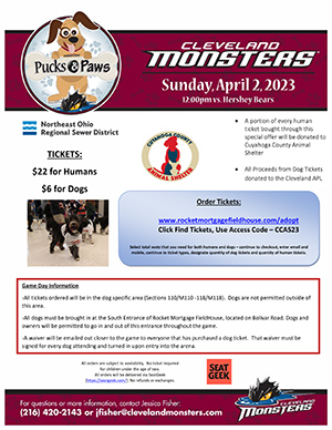 Cleveland Monsters flyer